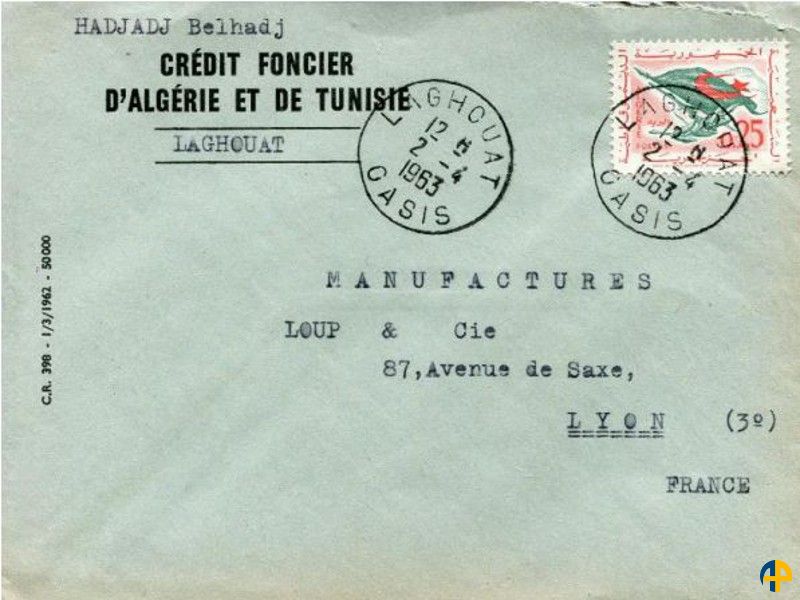 Tarifs postaux d'Algérie depuis l'indépendance à nos jours (Régime International)