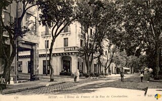 L'hôtel de France et la rue de Constantine