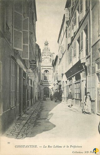 La rue Leblanc et la préfecture