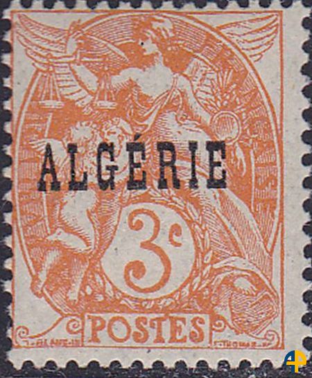 Timbre de France N° 109 surchargé ALGERIE