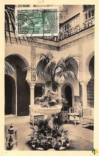 Carte postale Alger - Intérieur d'une maison algéroise