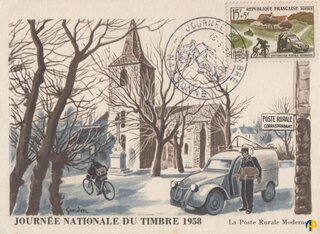 Carte Maximum Jour du Timbre 1958 Timbre de France n° 1151