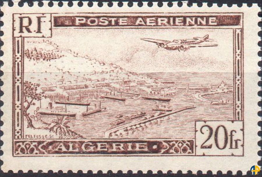 Vue Aérienne de la rade d'Alger