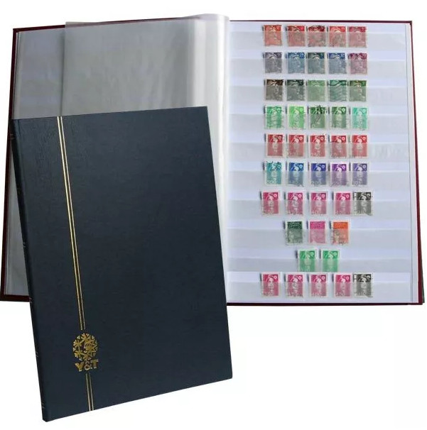 PERFECTA : Classeur fixe pour timbres (Grand modèle - Pages Blanches-16p) PERFECTA : Classeur fixe pour timbres (Grand modèle - Pages Blanches-16p)