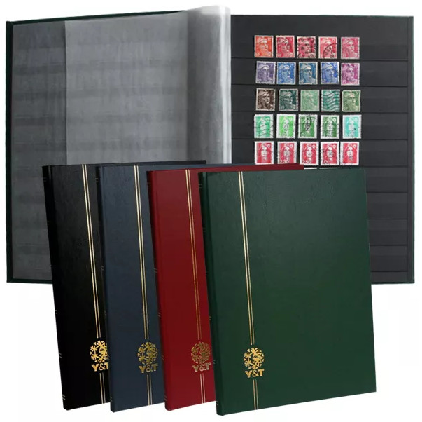 PERFECTA : Classeur fixe pour timbres (Grand modèle-Pages Noires-64p.) PERFECTA : Classeur fixe pour timbres (Grand modèle-Pages Noires-64p.)