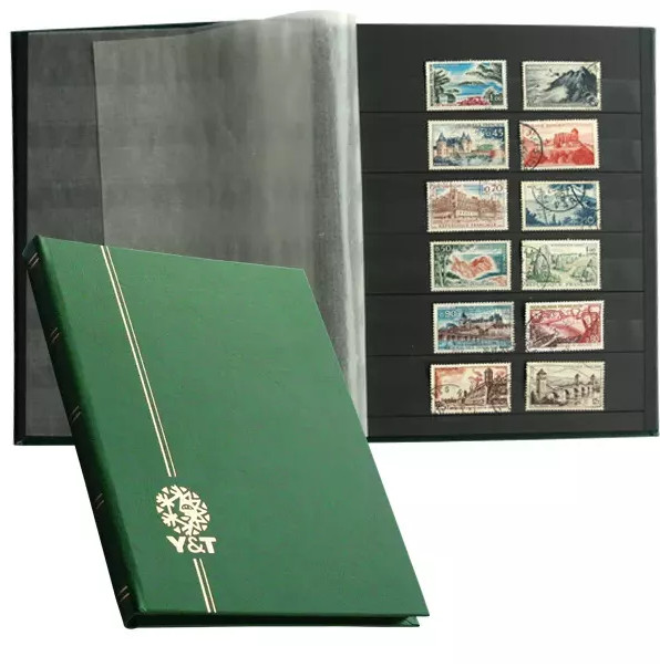 PERFECTA : Classeur fixe pour timbres (Petit modèle-Pages Noires-32p.) PERFECTA : Classeur fixe pour timbres (Petit modèle-Pages Noires-32p.)