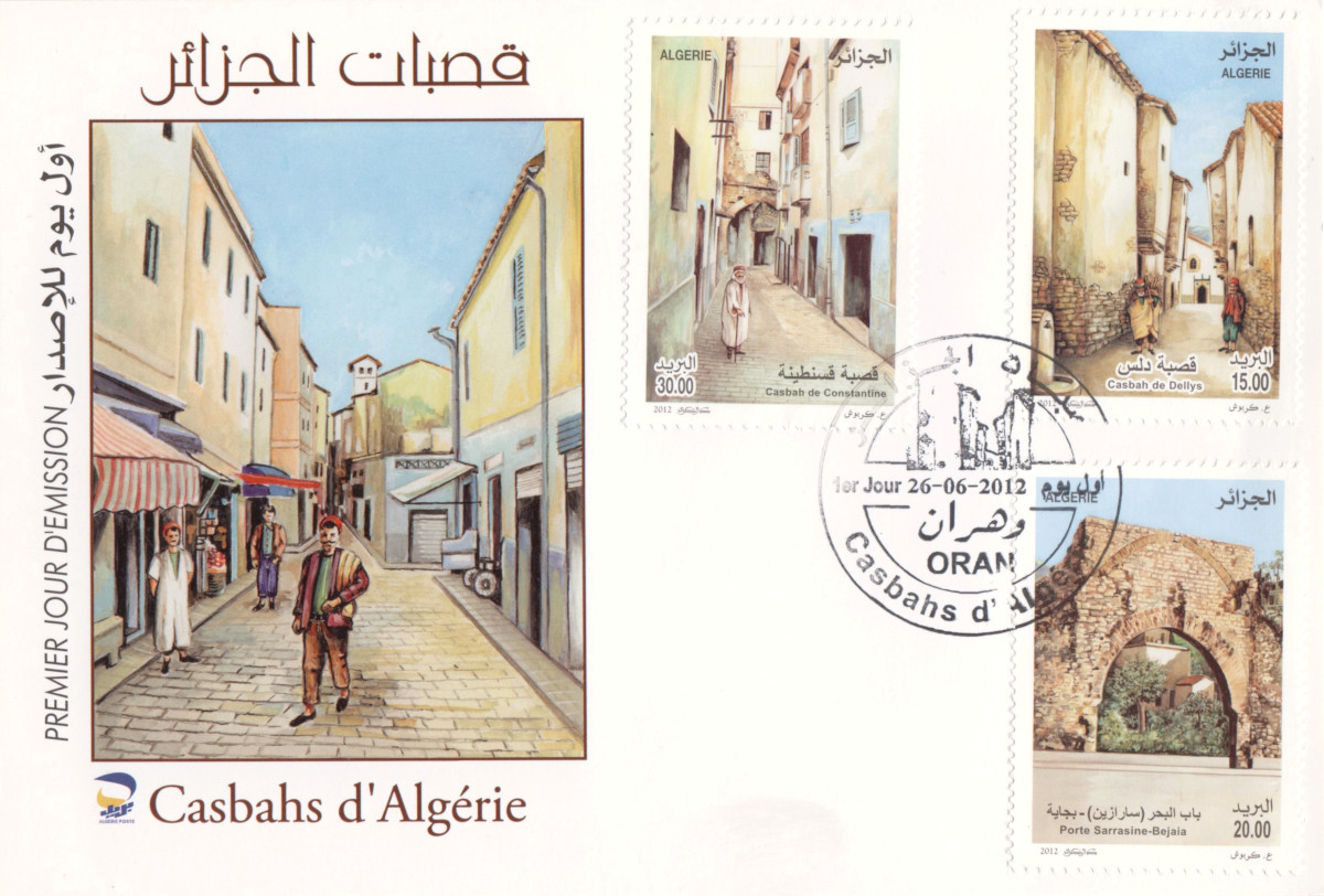 2012 Emission n° 06 - Enveloppe 1er jour - Casbahs d'Algérie