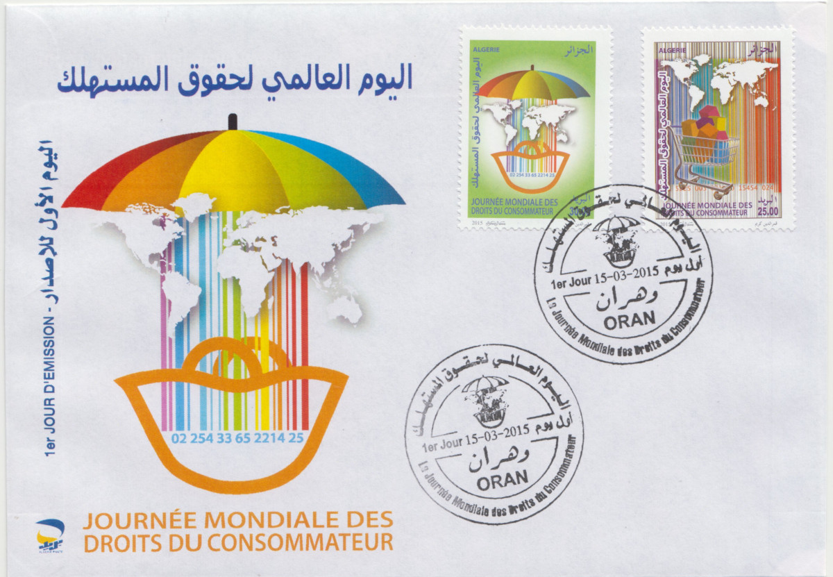 2015 Emission n° 04 - Enveloppe 1er jour - Journée mondiale des droits du consommateur